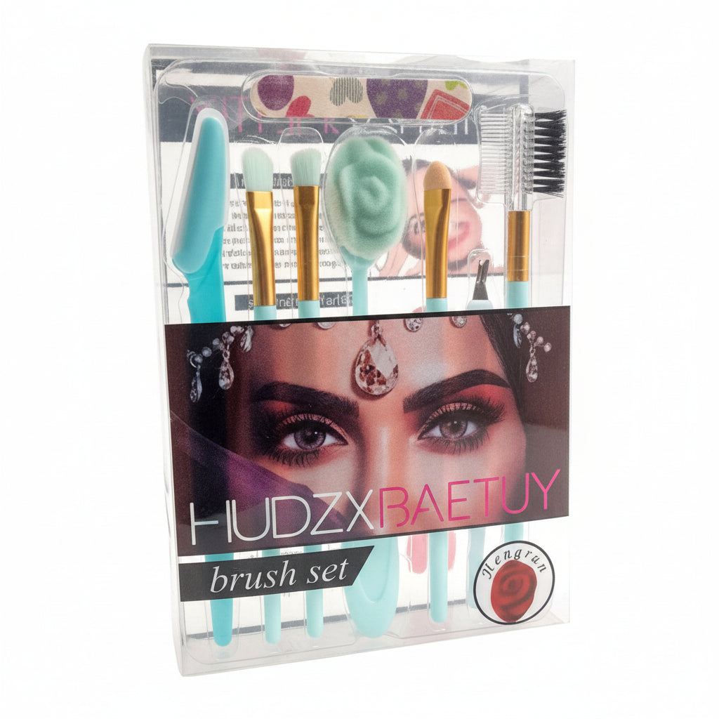 Set de Brochas de Maquillaje x8 - estuche