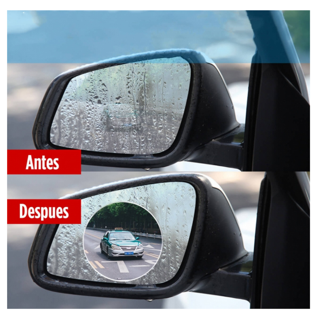 Láminas Protectoras para Espejos - antes y después