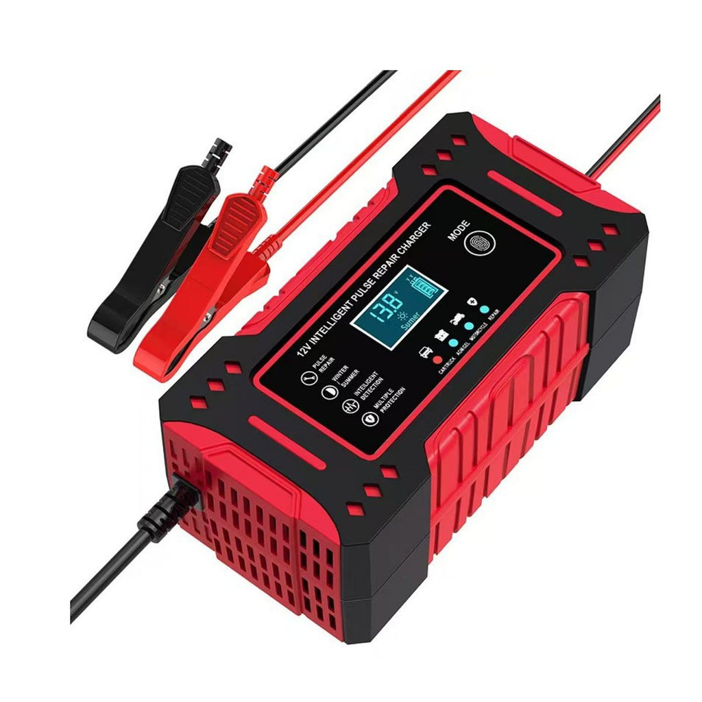 Cargador Inteligente y Reparador de Baterías 12V | Automático para Autos, Motos y Camionetas