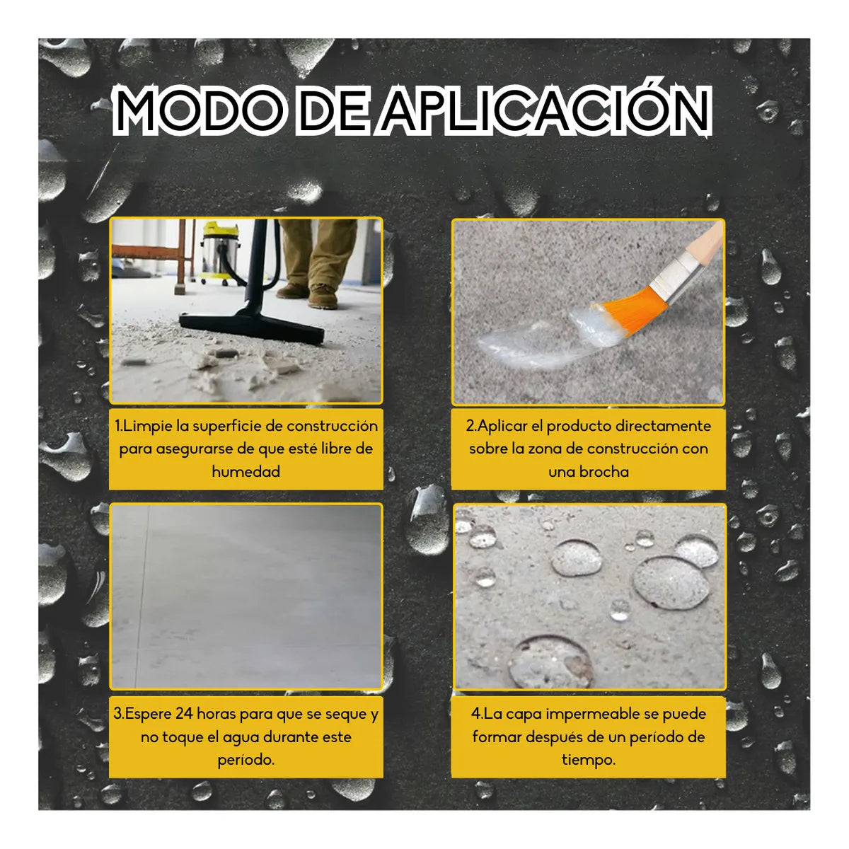 Pack 3 Selladores Impermeables Transparentes (300g c/u) + Brochas de Regalo